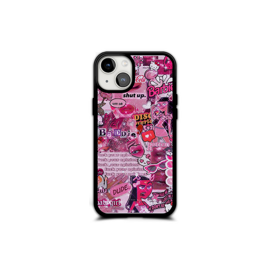 Pink stickers telefontok